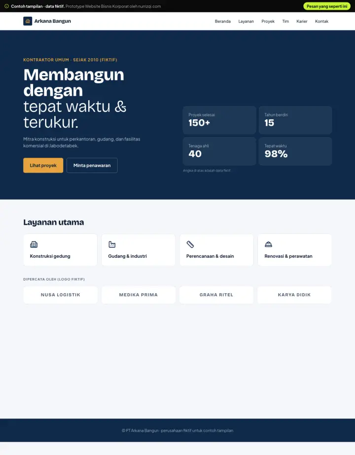 Business Website Corporate demo preview